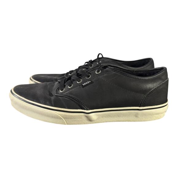 Vans Ultracush Black Leather Laceup Men's Size 12 VN500714 Skater - Picture 4 of 8